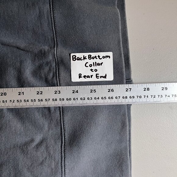 American Giant Moto Full Zip Heavy Cotton Sweatshirt - Men's Size L - Gray - Picture 10 of 10